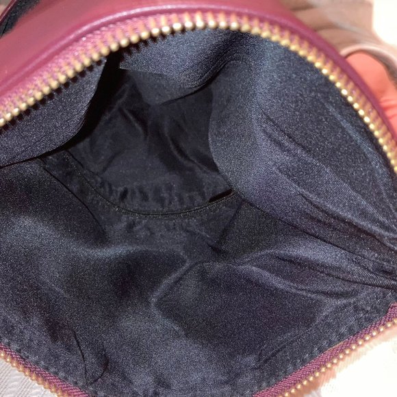 🔥HP🔥 AMETHYST CLUTCH BAG/ EMBROIDERED GEOMETRIC DETAIL & GOLD CHAIN STRAP - Picture 8 of 8